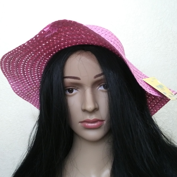Happy Summer Time Ladies Hat, Pink - Picture 3 of 8